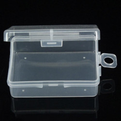 5 x 1Pc Clear Plastic Transparent Storage Box Debris Collect Container Case with Lid