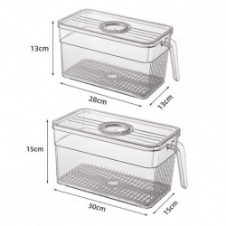 Sealing Food Fresh-Keeping Basket with Handle Space-Saving Bread Storage Box Kitchen Accessories