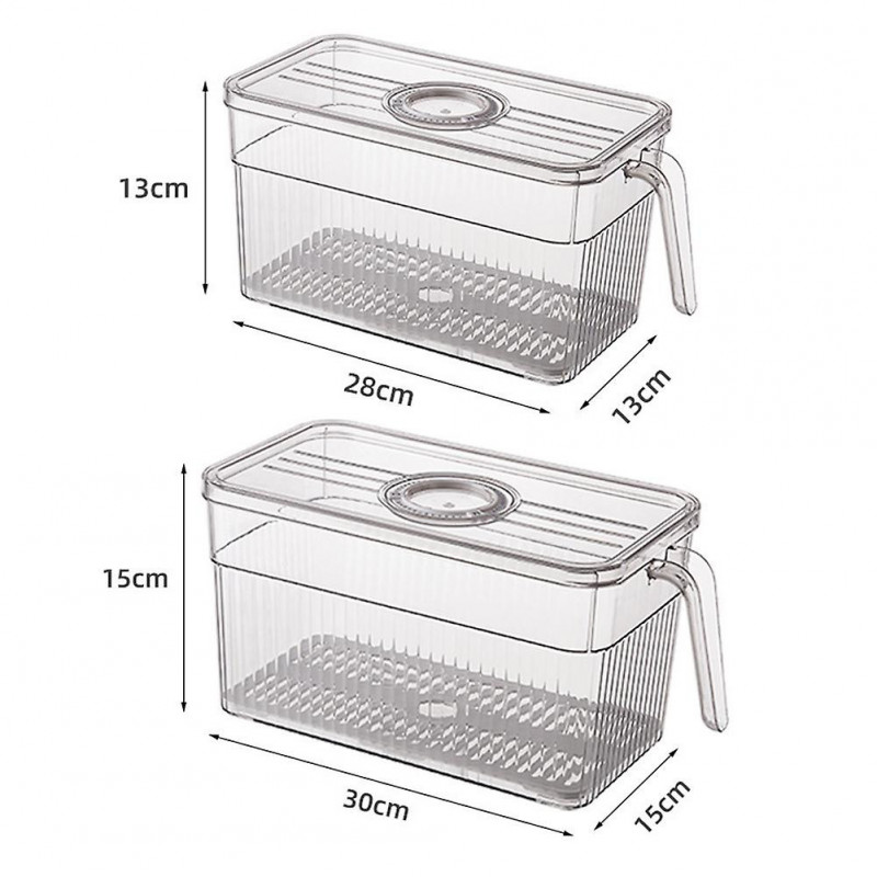 Sealing Food Fresh-Keeping Basket with Handle Space-Saving Bread Storage Box Kitchen Accessories