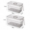 Sealing Food Fresh-Keeping Basket with Handle Space-Saving Bread Storage Box Kitchen Accessories