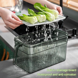 Sealing Food Fresh-Keeping Basket with Handle Space-Saving Bread Storage Box Kitchen Accessories Sealing Food Fresh-Keeping Basket with Handle Space-Saving Bread Storage Box Kitchen Accessories