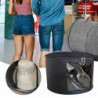 Round Shape Felt Hat Storage Bucket Large Capacity Dustproof Storage Case for Outdoors