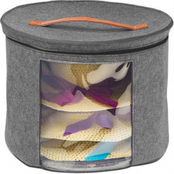 Round Shape Felt Hat Storage Bucket Large Capacity Dustproof Storage Case for Outdoors Round Shape Felt Hat Storage Bucket Large Capacity Dustproof Storage Case for Outdoors