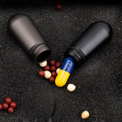 Edc Tool Métal scellé étanche Conteneur Capsule Bouteille Médicament pour Réservoir Edc Tool Métal scellé étanche Conteneur Capsule Bouteille Médicament pour Réservoir
