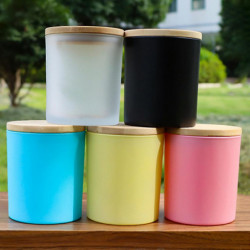 298ml Round Glass Storage For Tank With Wood Lid Food Sealed Container Airtight Stash Jar Kitchen Grain Organizer 298ml Round Glass Storage For Tank With Wood Lid Food Sealed Container Airtight Stash Jar Kitchen Grain Organizer