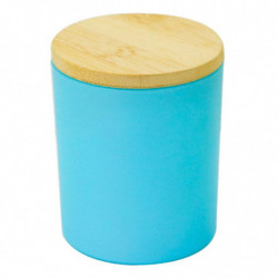 298ml Round Glass Storage For Tank With Wood Lid Food Sealed Container Airtight Stash Jar Kitchen Grain Organizer 298ml Round Glass Storage For Tank With Wood Lid Food Sealed Container Airtight Stash Jar Kitchen Grain Organizer