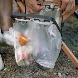 Foldable Garbage Bag Support Outdoor Camping Rubbish Bag Rack Plastics Bag Holder Picnic Kitchen Disposable Bag Rack