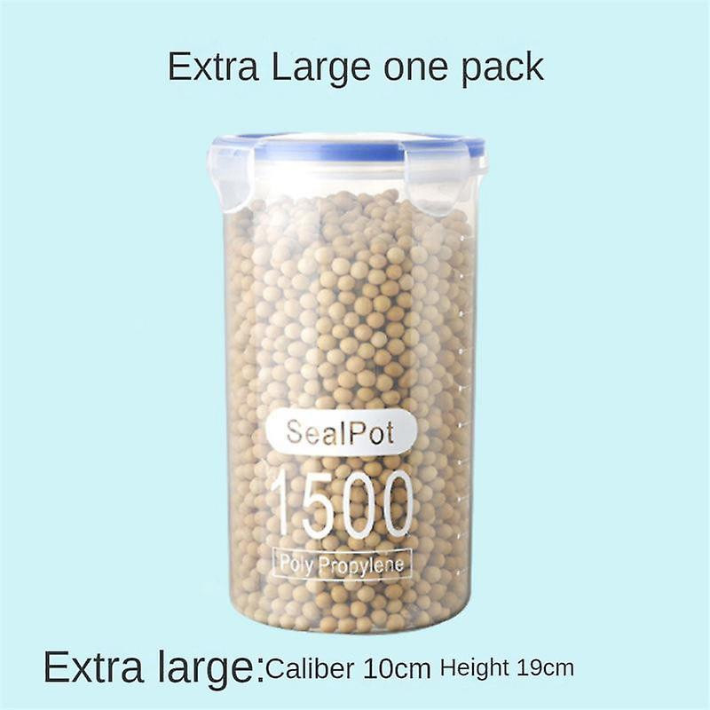 Food Storage Box Sealed Plastic Cereal Candy Dried Jars With Lid Fridge Storage Tank Containers
