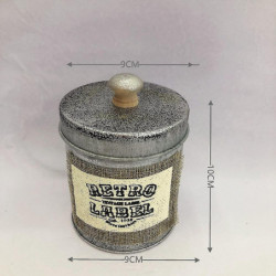 Retro Metal Storage Jar Organizer Desktop Sundries Box Kitchen Retro Metal Storage Jar Organizer Desktop Sundries Box Kitchen