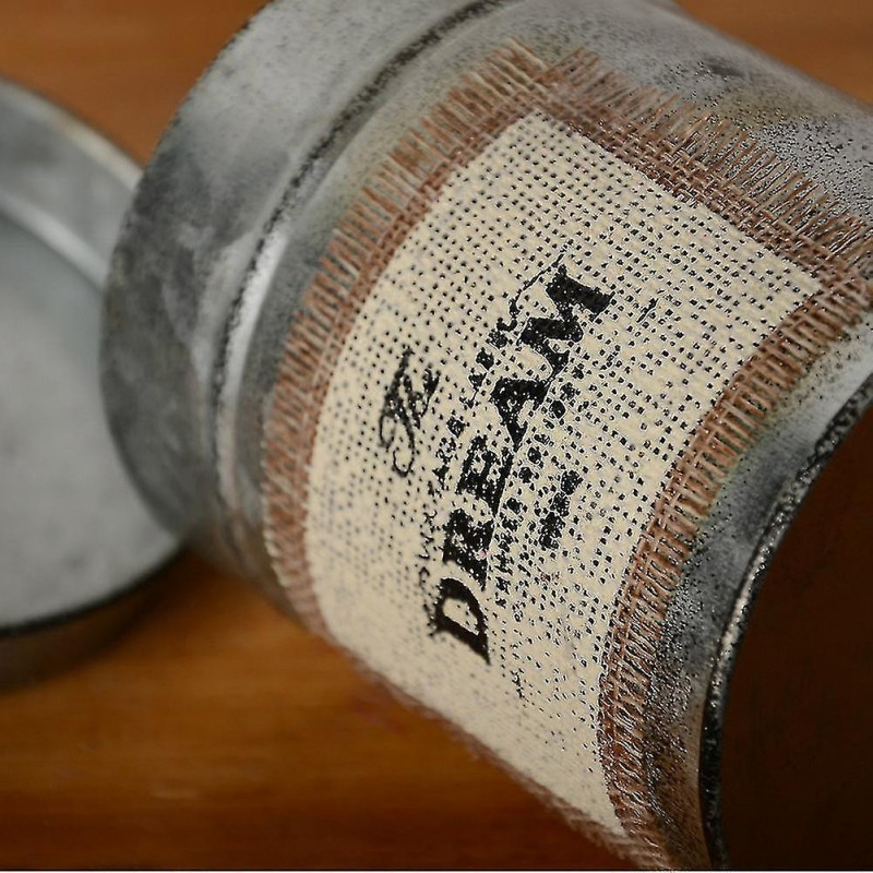 Retro Metal Jar Organizer Desktop Sundries Box Kitchen Tableware Nuts Jar Shootings Props