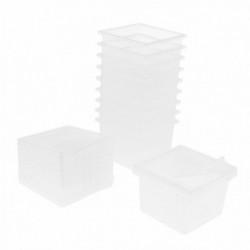 40pcs Clear Plastic Insect Spider Breeding Empty Feeding Box Container 40pcs Clear Plastic Insect Spider Breeding Empty Feeding Box Container