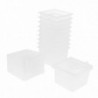 40pcs Clear Plastic Insect Spider Breeding Empty Feeding Box Container
