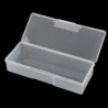 Plastic Transparent With Lid Storage Box Collection Container 19.5x7.8x4cm