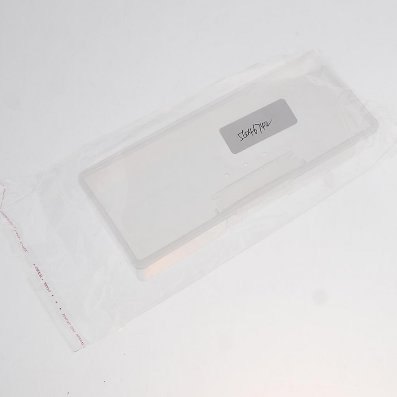 Plastic Transparent With Lid Storage Box Collection Container 19.5x7.8x4cm
