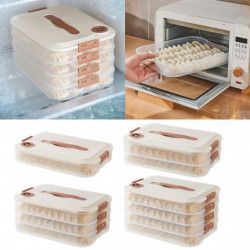 Multi-layer Dumpling Storage Box with Lid Sealing Organization Container