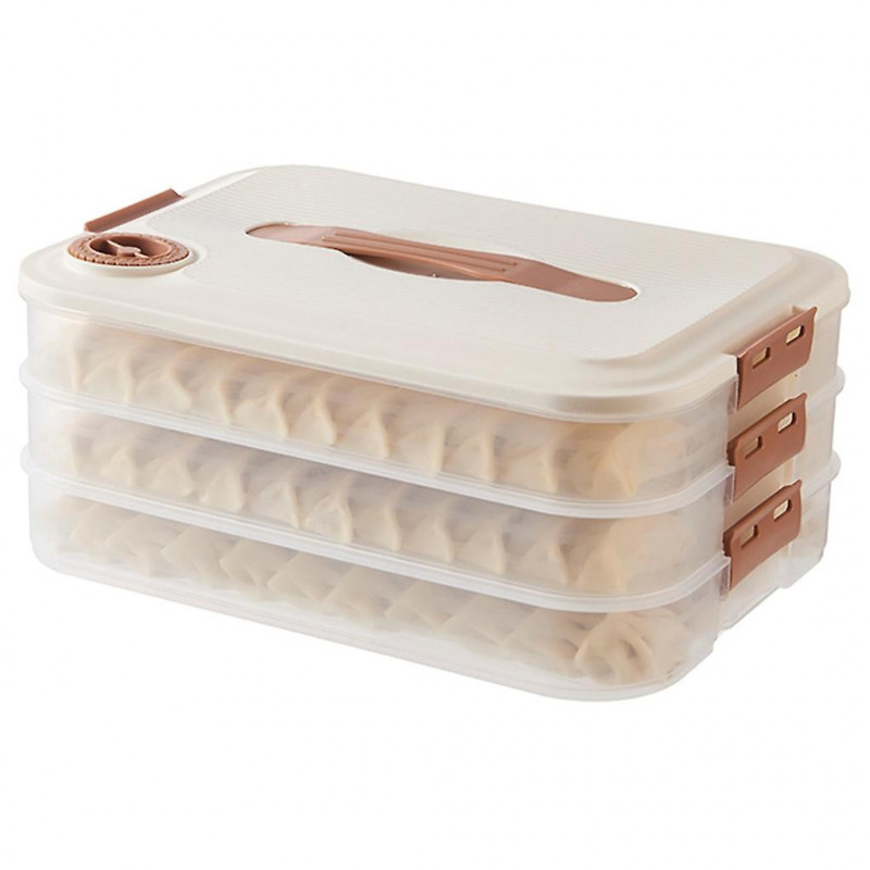 Multi-layer Dumpling Storage Box with Lid Sealing Organization Container