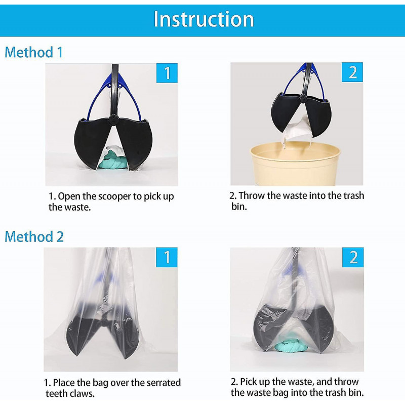 Pet Pooper Scooper For Dogs And Cats With Long Handle, Durable Spring And Premium Materialseasy To Use For Grass, [...]