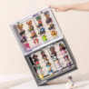 Size L,34*23*31.2cm Model Toy Showcase Anime Figure Doll Storage Box PET+PS Transparent Display Box