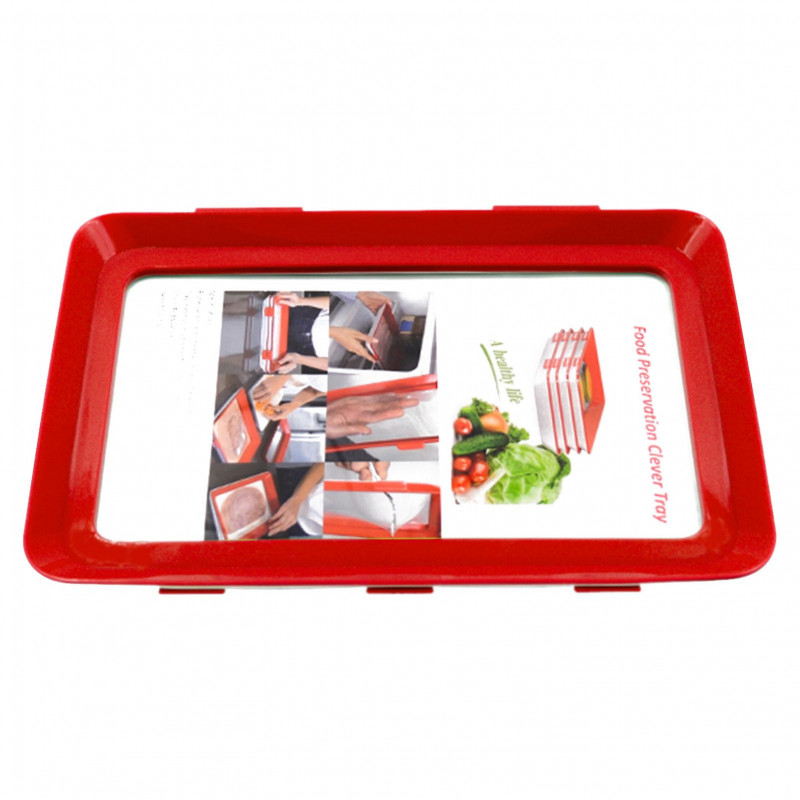 Fresh Keeping Food Storage Case Large Capacity Dust-proof Strong Load-bearing Preservation Tray Household Supplies