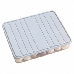 Naievear Dumpling Storage Box Large Capacity Refrigerator Organizer Transparent Food Storage Box For Home Kitchen