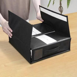 12L Bed Sheet Storage Box Large Capacity Heavy Duty Portable Handle Collapsible Dust-proof Quilt Bedding Clothing [...]