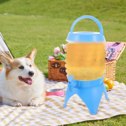 Gallon Collapsible Folding Water Dispenser Portable Drinks Container with Tap for Outdoor Camping Travelling 5L (Blue) Gallon Collapsible Folding Water Dispenser Portable Drinks Container with Tap for Outdoor Camping Travelling 5L (Blue)