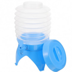 Gallon Collapsible Folding Water Dispenser Portable Drinks Container with Tap for Outdoor Camping Travelling 5L (Blue) Gallon Collapsible Folding Water Dispenser Portable Drinks Container with Tap for Outdoor Camping Travelling 5L (Blue)