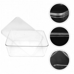 Storage Box Good Seal Dustproof Moisture-proof Transparent With Lid Large Capacity Oblong Rice Cereal Storage [...]