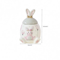 Rabbit Series Jars Large Capacity Storage Jars Small Storage Jars Relief Design