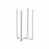 Convenient Bag Holder Bag Holder Creative Rack Garbage Bag Holder Shelf Kitchen Supplies, White