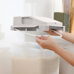 Large Airtight 20Lb Rice Container, Food Storage Cereal Container, Pet Dog Food Container With Wheels + Measuring [...]