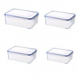 Set Of 4 Single Transparent Plastic Storage Tank Vacuum Wet Proof Fresh-keeping Storage Storage Sealed [...]