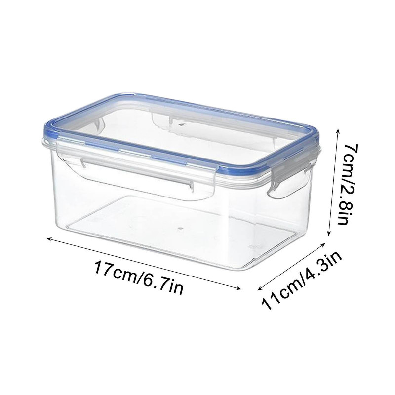 Set Of 4 Single Transparent Plastic Storage Tank Vacuum Wet Proof Fresh-keeping Storage Storage Sealed [...]