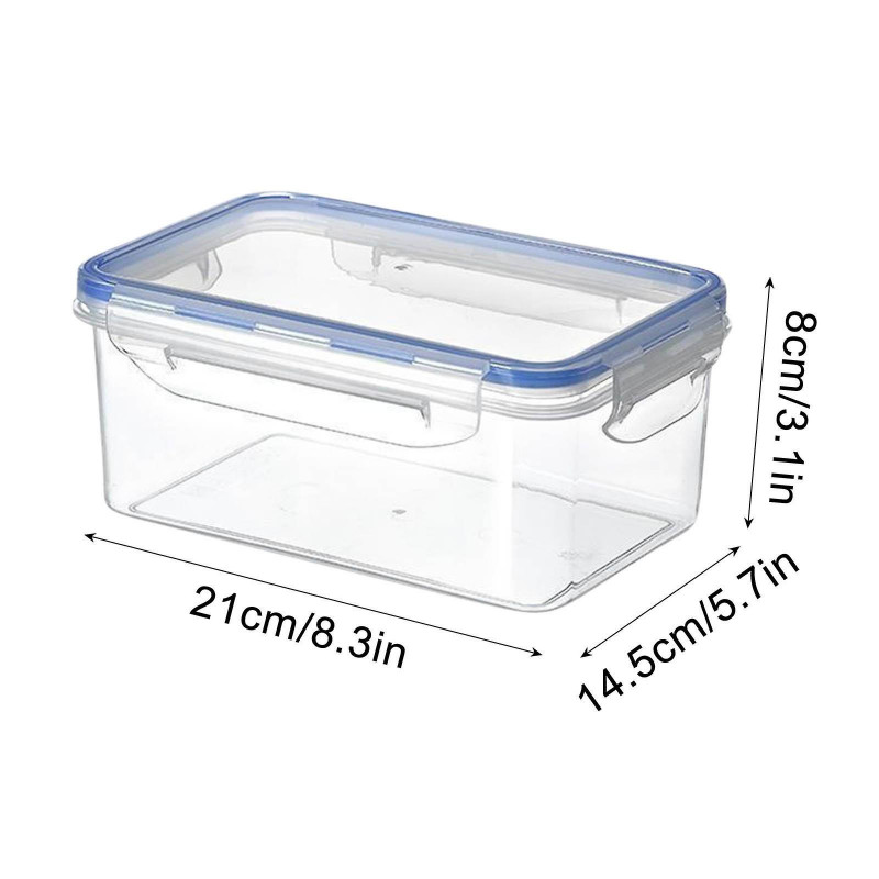 Set Of 4 Single Transparent Plastic Storage Tank Vacuum Wet Proof Fresh-keeping Storage Storage Sealed [...]