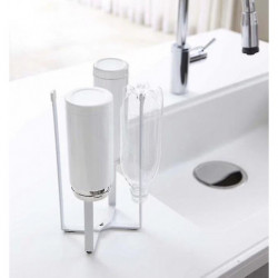 Convenient Bag Holder Bag Holder Creative Rack Garbage Bag Holder Shelf Kitchen Supplies, White