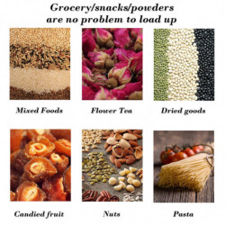 Kitchen Grains And Cereals With Lids Storage Jars Inside Compartments Transparent Sealing Jars Food Grade Dry [...]