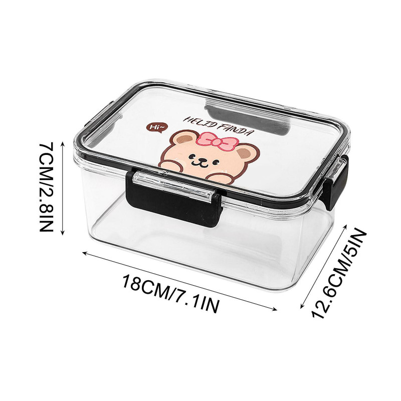 Refrigerator Sealed Food-grade Transparent Plastic Box Convenient Box Large-capacity Fruit Container FAN0813