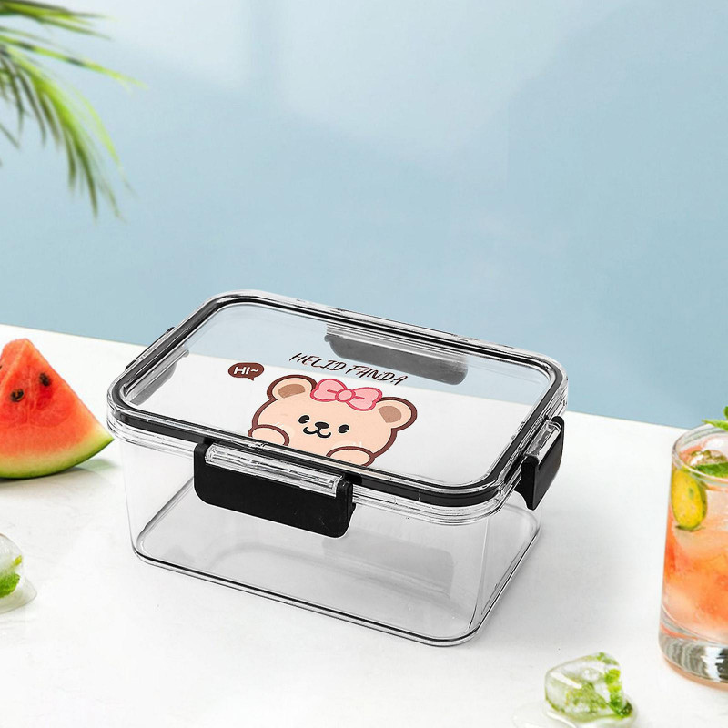 Refrigerator Sealed Food-grade Transparent Plastic Box Convenient Box Large-capacity Fruit Container FAN0813