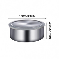 Five Piece Stainless Steel Fresh-keeping Box With Lid, Circular Sealed Refrigerator, Fresh-keeping Storage, [...]