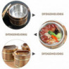 1 Pc Creative Vegetable Bucket Wooden Barrel Fashionable Sushi Bowl with Lid