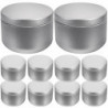 10pcs Tinplate Sealing Can Sealing Storage Jar Loose Tea Sea Can Sea Storage Holder