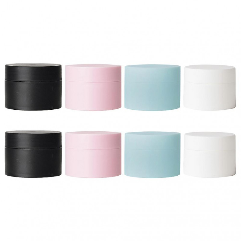 8Pcs 15g Small Plastic Bottles Jars Leak-Proof Cosmetics Cream Box Container