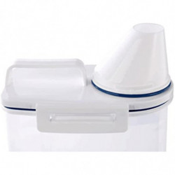 Rice Container Bin With Pour Spout And Measuring Cup Plastic Clear 2kg Cereal Food Airtight Keeper Dispenser Food [...]