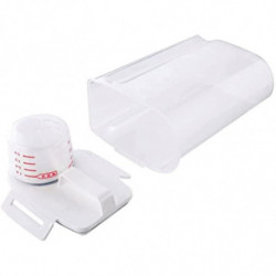 Rice Container Bin With Pour Spout And Measuring Cup Plastic Clear 2kg Cereal Food Airtight Keeper Dispenser Food [...]