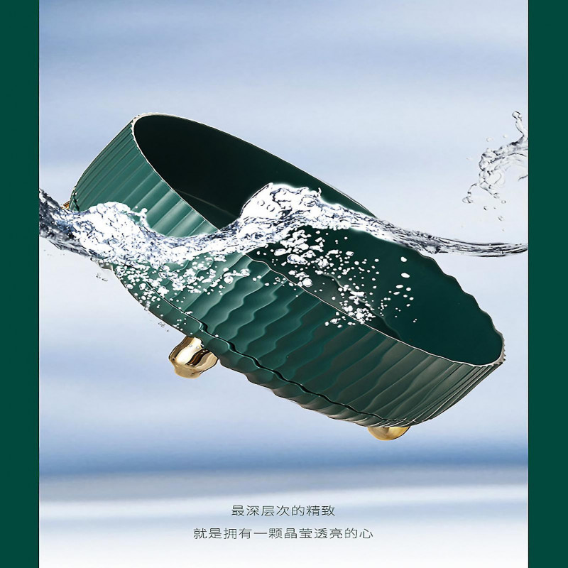 Kitchen Seasoning Rotating Storage Box Durable Plastic Material Large Capacity Tray For Use In Kitchens And Dressers