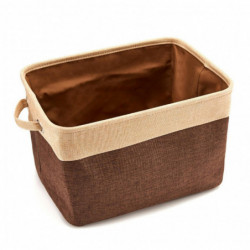 Pet Toy Basket Dog Cat Box Container Storage Bin Clothes With Handle Organizer