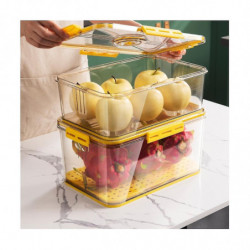 Food Storage Refrigerator Timekeeping Organizer Box Pet Kitchen Fridgekeeping Bins Yellow 15.5 X 32 Food Storage Refrigerator Timekeeping Organizer Box Pet Kitchen Fridgekeeping Bins Yellow 15.5 X 32