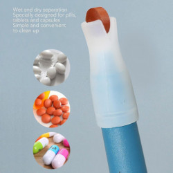 2pcs Pet Pill Plunger Popper, Animal Medicine Feeder Side Grip Press Type with Silicone Tip for Dogs Cats Birds 2pcs Pet Pill Plunger Popper, Animal Medicine Feeder Side Grip Press Type with Silicone Tip for Dogs Cats Birds