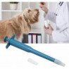 2pcs Pet Pill Plunger Popper, Animal Medicine Feeder Side Grip Press Type with Silicone Tip for Dogs Cats Birds
