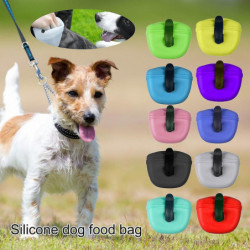 650ml Dog Treat Bag with Magnetic Closure Waist Clip Large Capacity Pet Dog Portable Training Waist